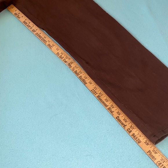 GLORIA VANDERBILT Amanda brown jean’s rhinestone back pockets size 12 average - Picture 6 of 15